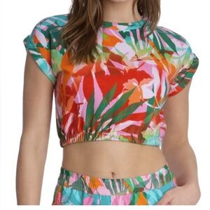 Juicy Couture Palm Print Roll Cuff
French Terry Crop Top